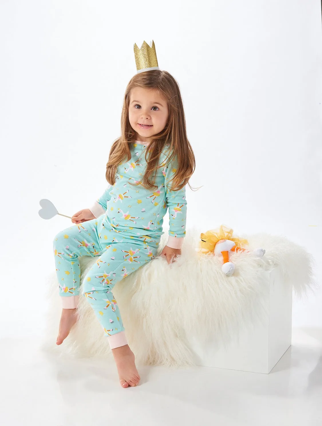 Girls Animal 2-Piece Pajama Set