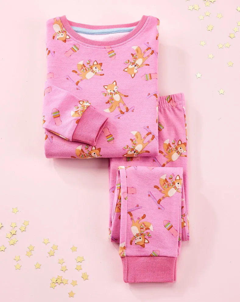 Girls Animal 2-Piece Pajama Set