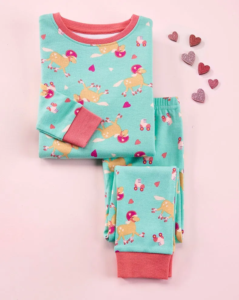 Girls Animal 2-Piece Pajama Set