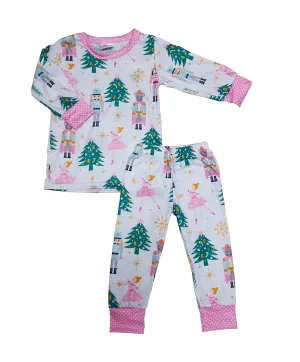 Girl's Nutcracker 2pc Christmas Pajama Set