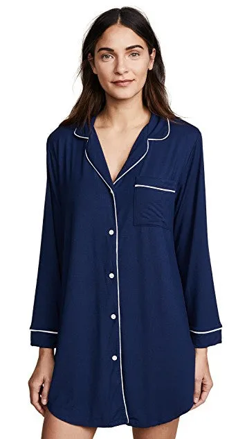 Gisele Navy/Ivory Sleepshirt