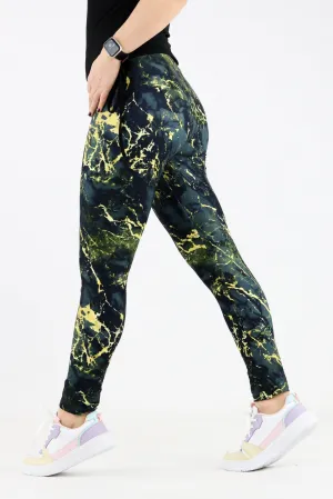 Golden Marble - Casual Full Leggings