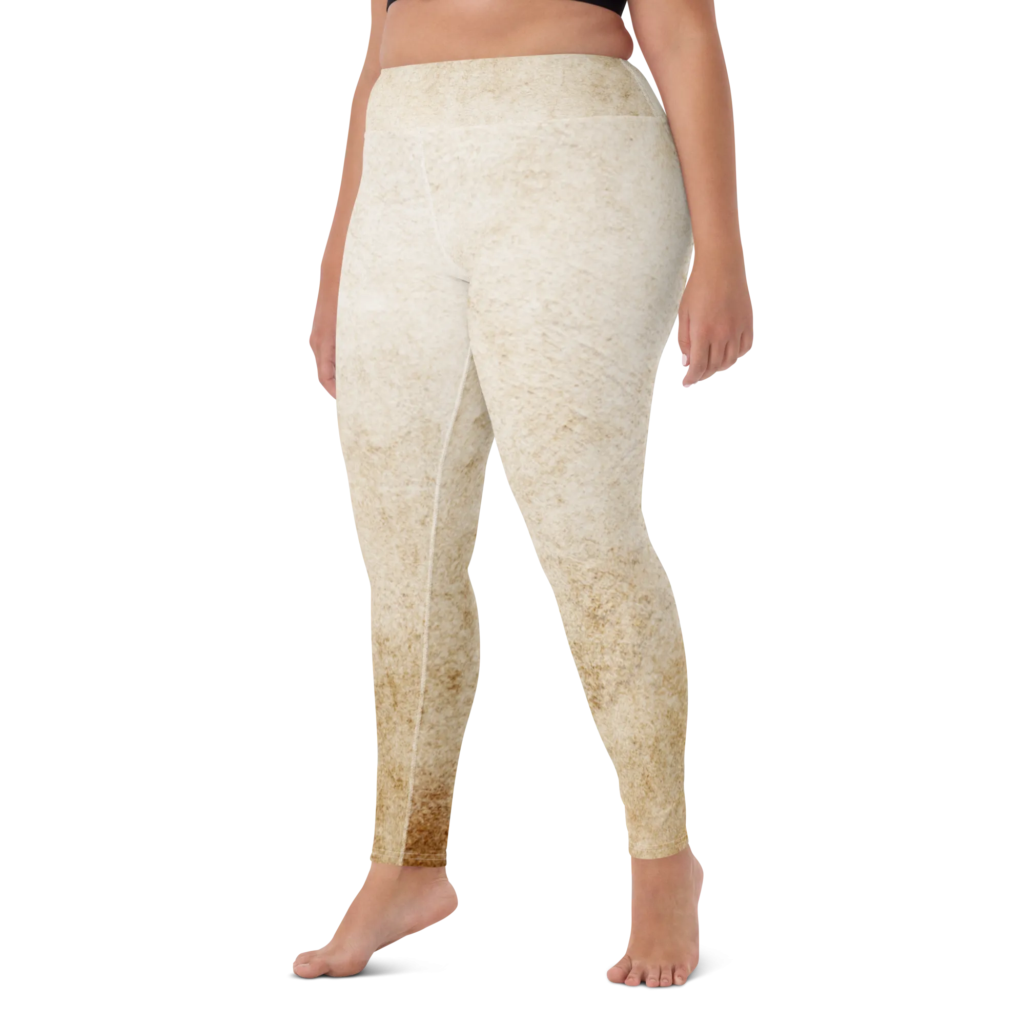 Grace - Beige Designer Leggings