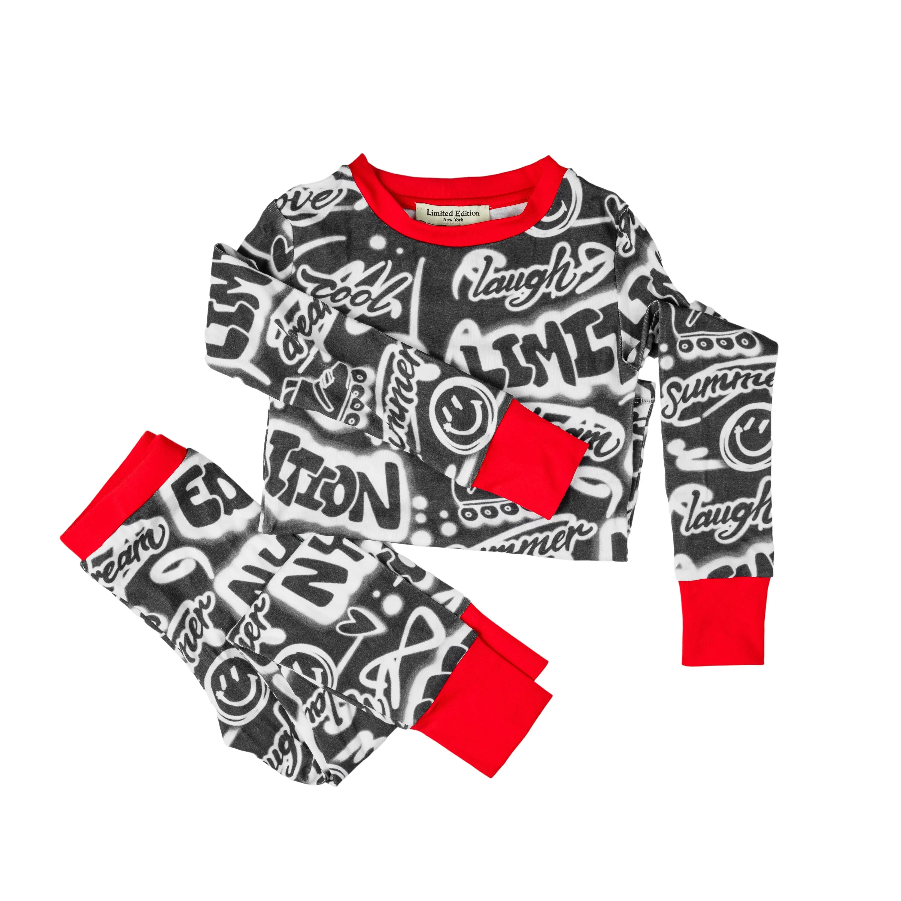 Graffiti Print Pajamas