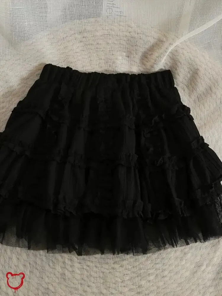 Grunge Lace Kawaii Mini Skirt