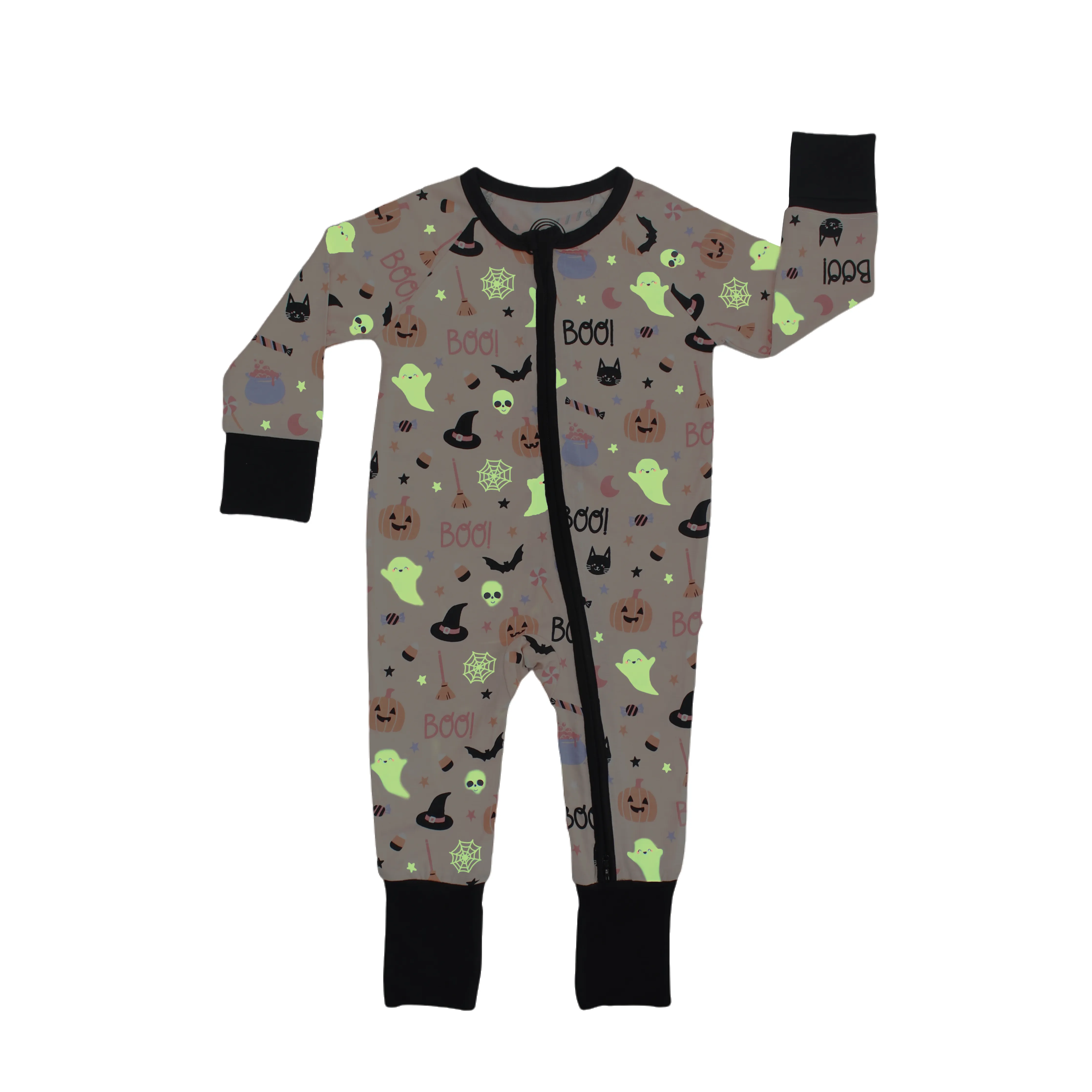 Halloween Sweet and Spooky Glow in the Dark Pajama Sleeper: 12-18M