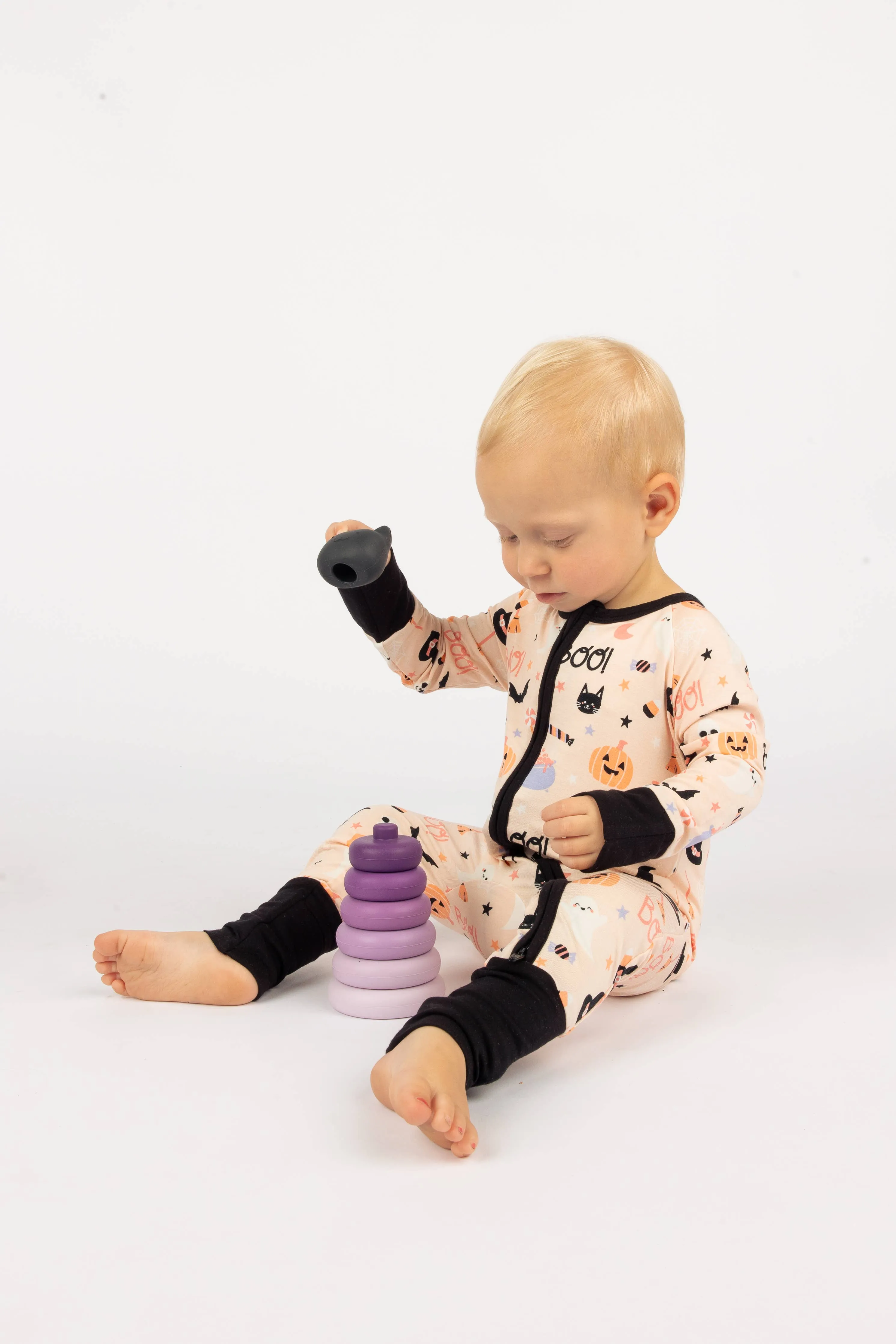 Halloween Sweet and Spooky Glow in the Dark Pajama Sleeper: 12-18M