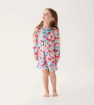 Hatley Girls Pretty Horses Long Sleeve Nightdress