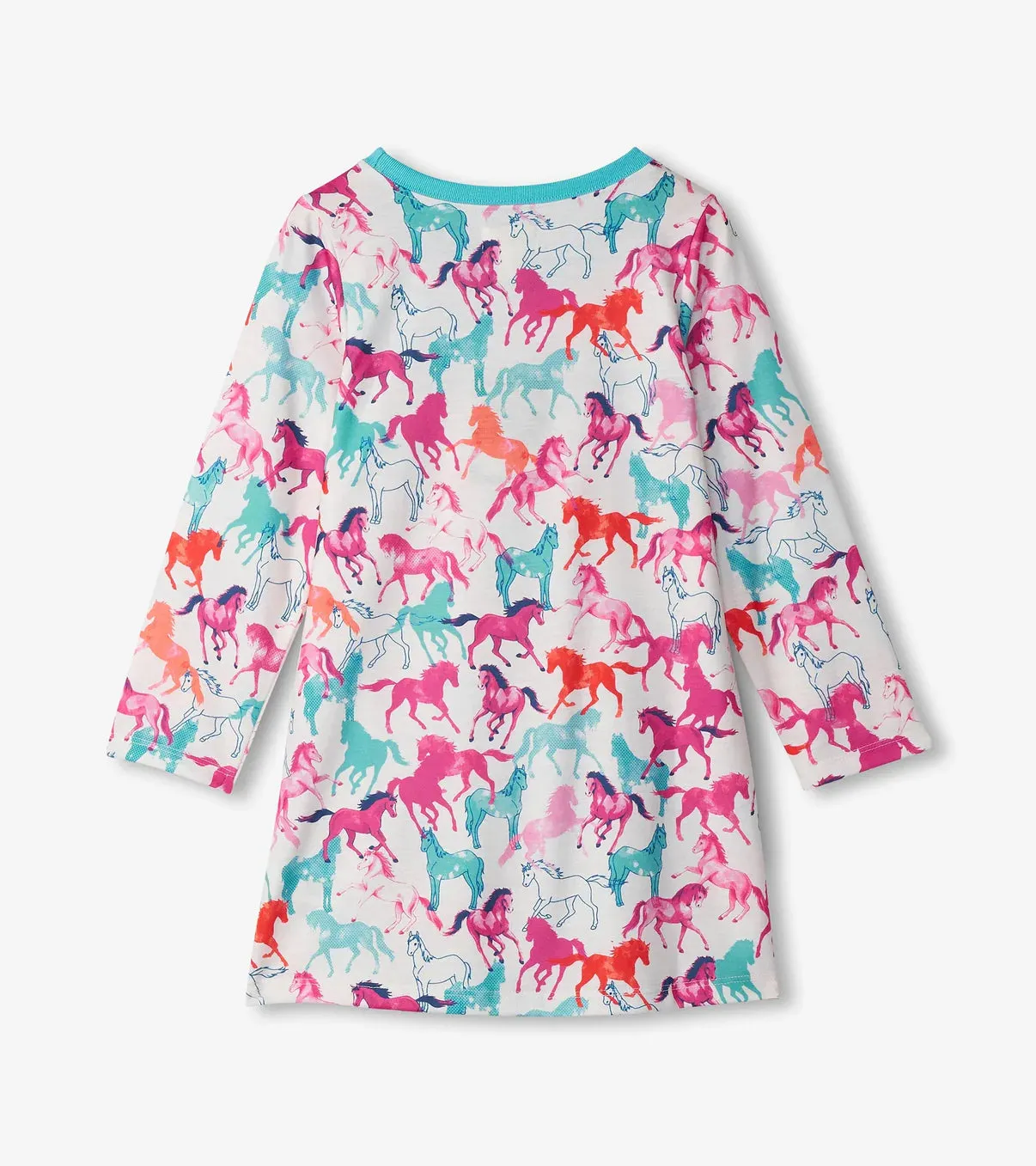 Hatley Girls Pretty Horses Long Sleeve Nightdress