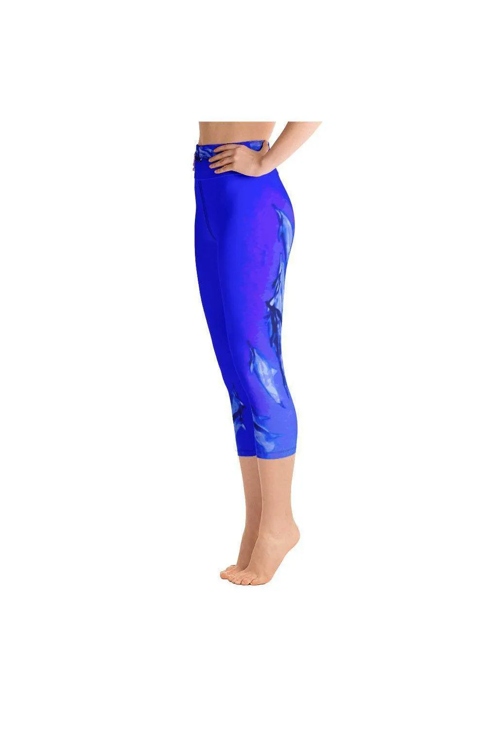 Hawai'i Dolphins Yoga Capri Leggings