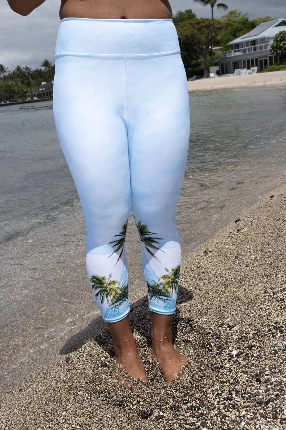 Hawaii Morning Yoga Capri Leggings