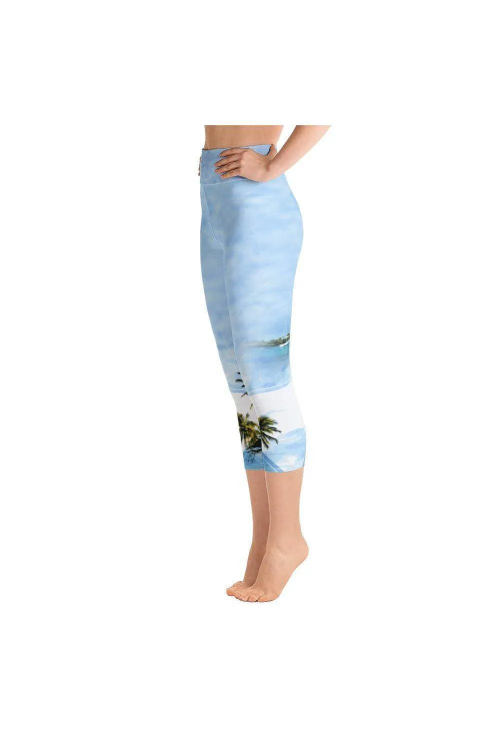Hawaii Morning Yoga Capri Leggings