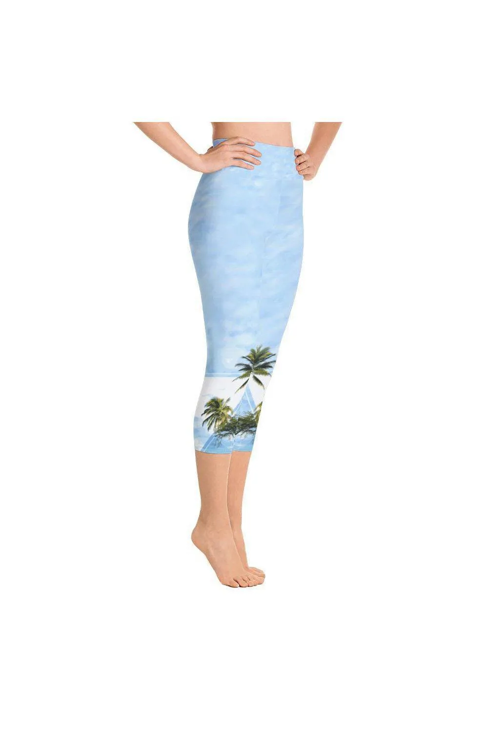 Hawaii Morning Yoga Capri Leggings