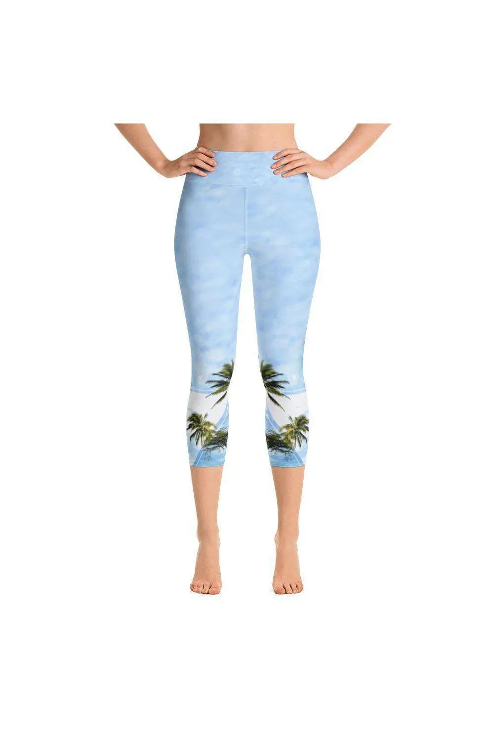 Hawaii Morning Yoga Capri Leggings