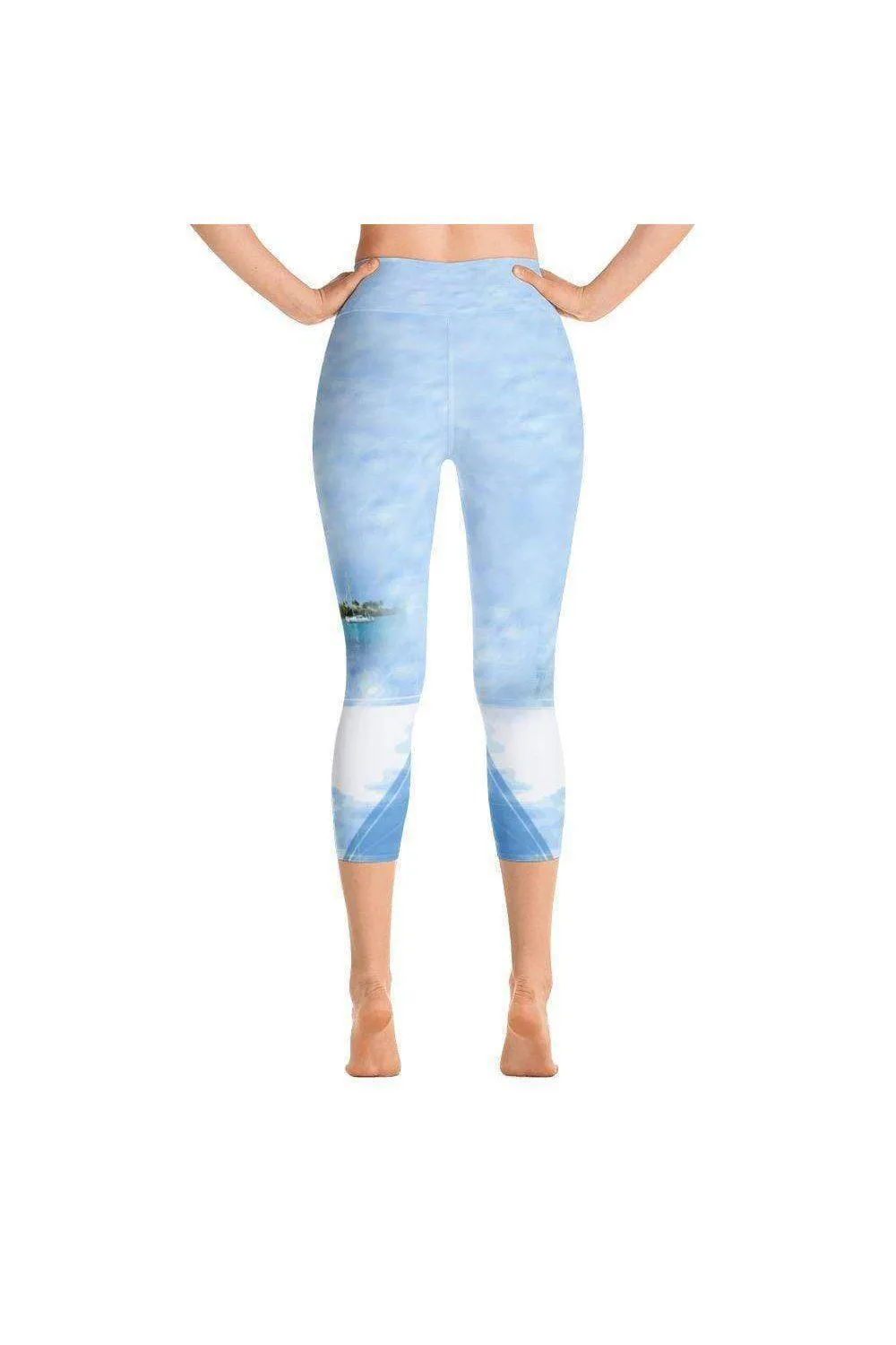 Hawaii Morning Yoga Capri Leggings