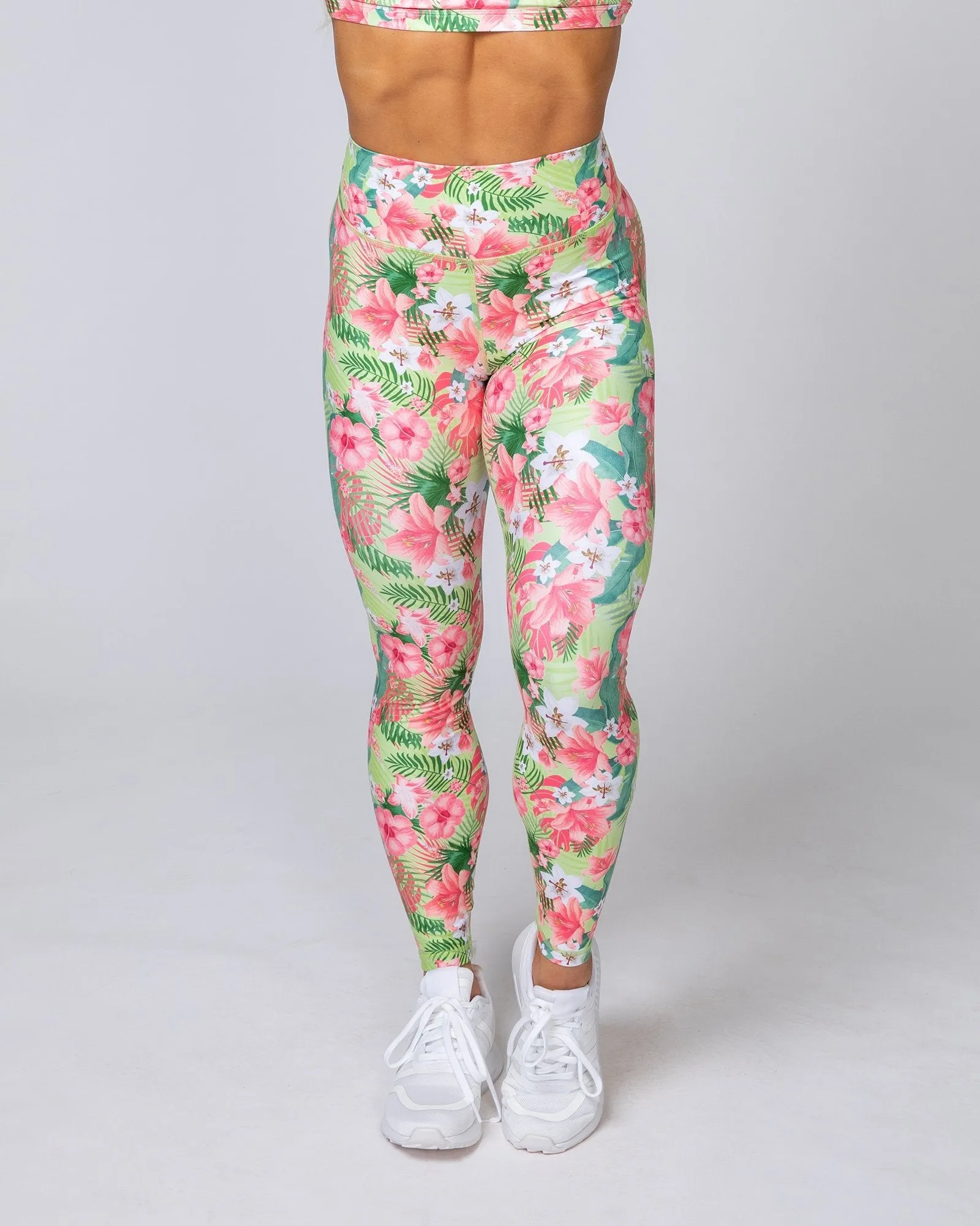 HBxMN Sweetheart Ankle Length Leggings - Tropical Floral