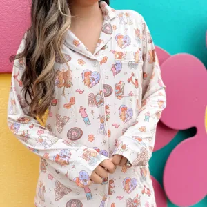 Hey Now Bamboo PJ Two Piece LONG Sleeve Set*READY TO SHIP