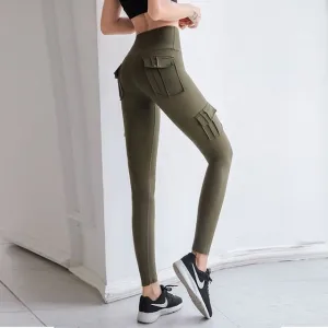 High waist leggings with pockets workout gym legging