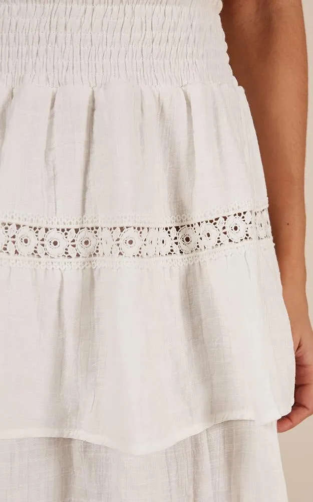 High Waist Short A-line Skirt Stitching Skirt