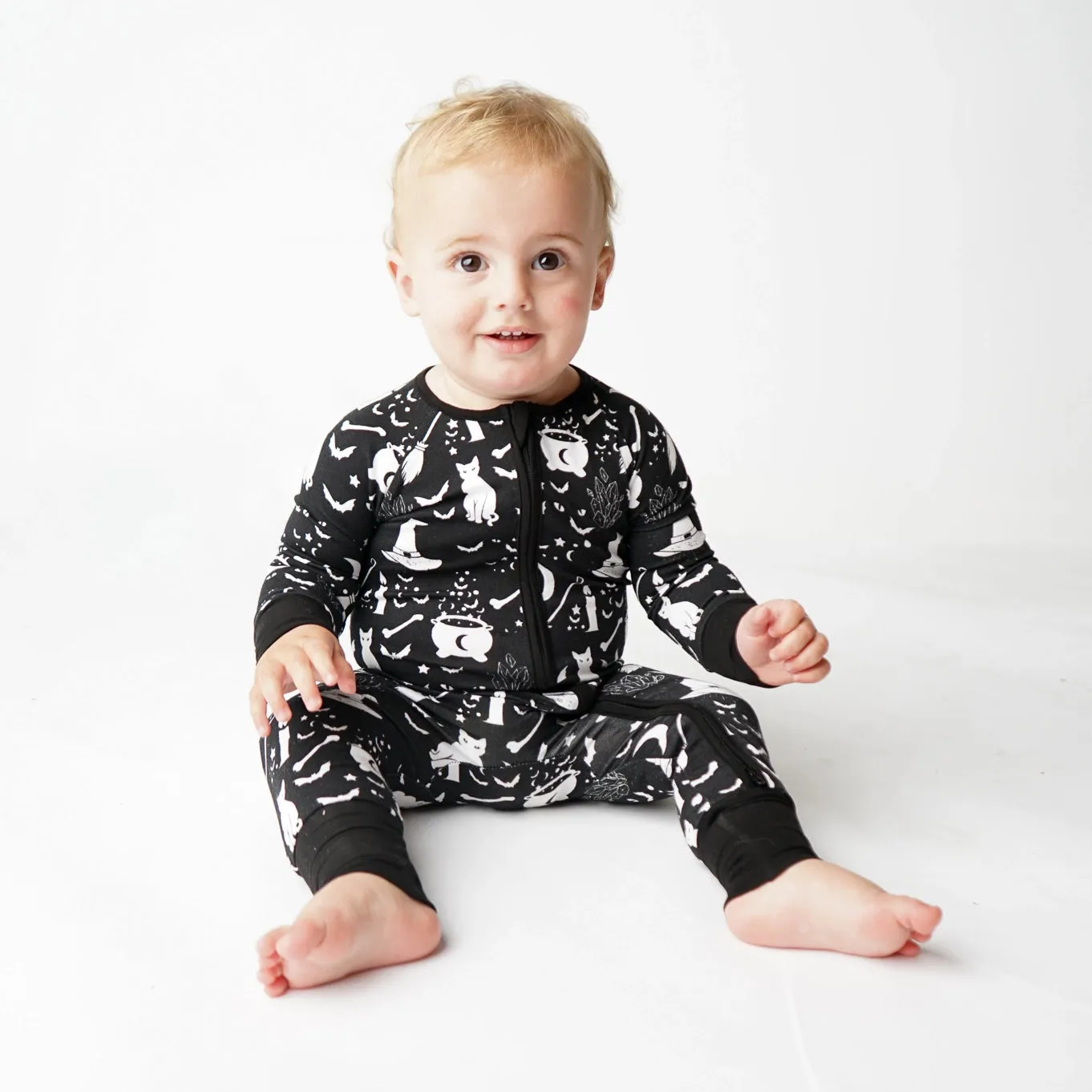 Hocus Pocus Halloween Bamboo Convertible Romper Sleeper