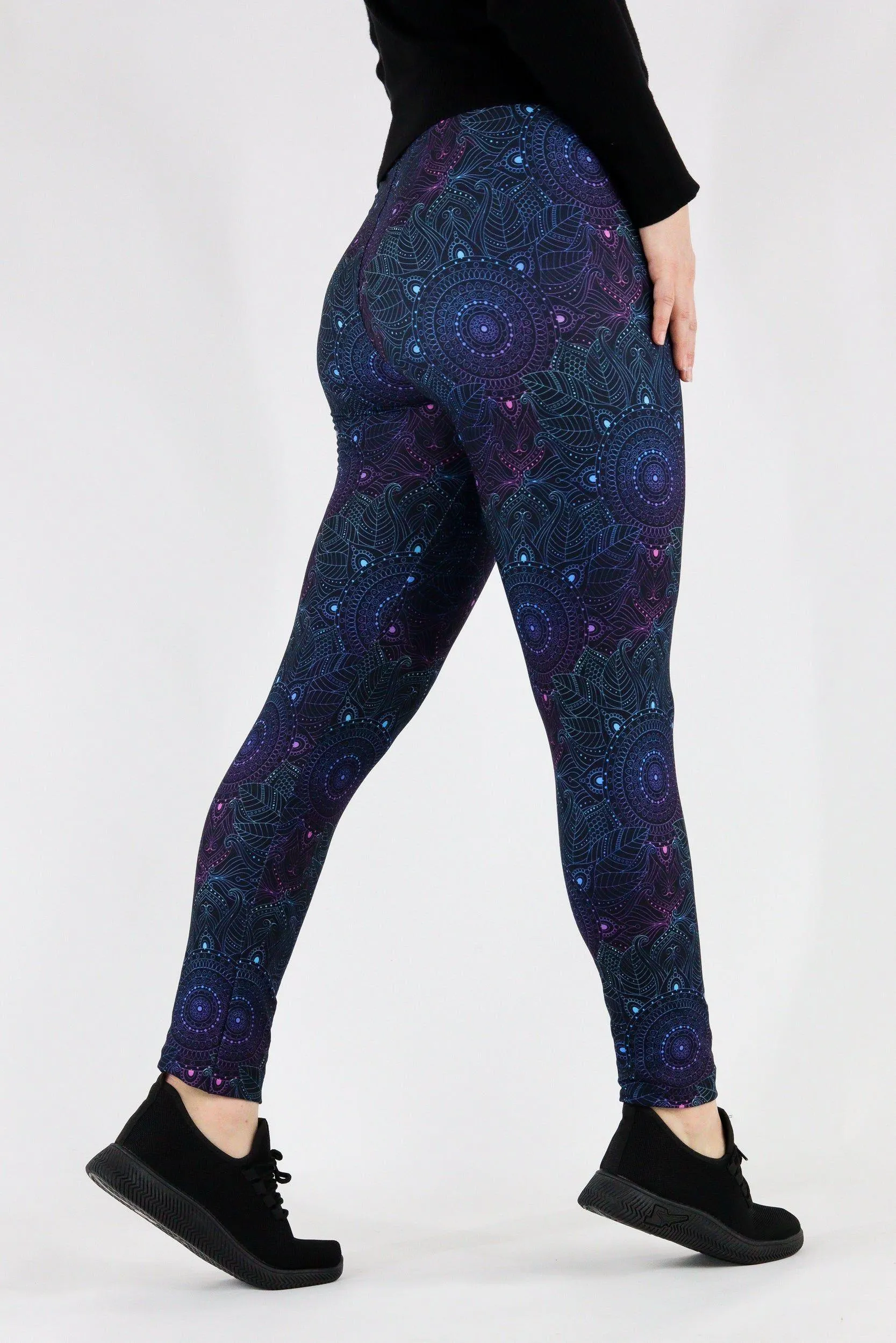 Holographic Mandala - Casual Full Leggings