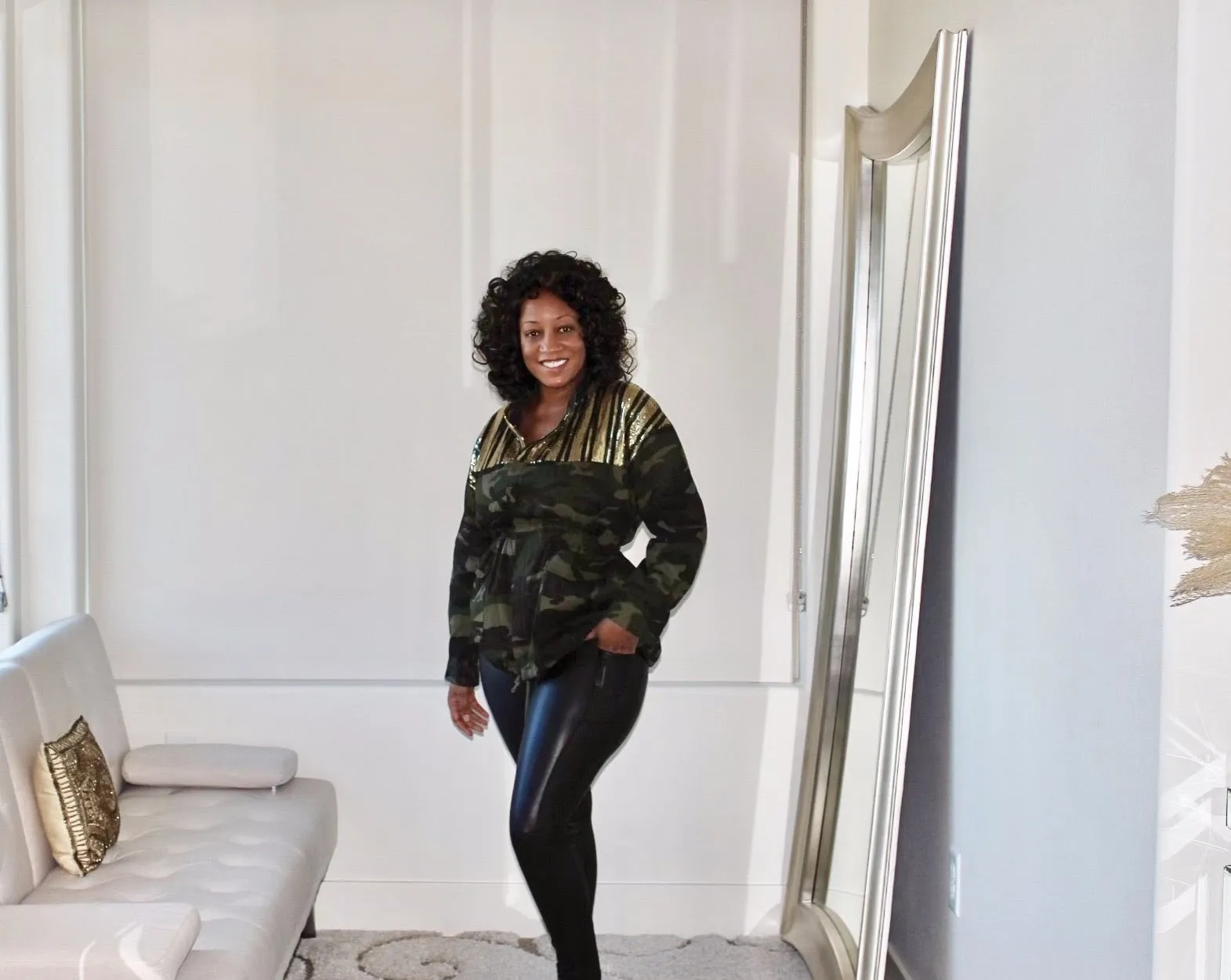 In The Army Now Camo Sequin Jacket