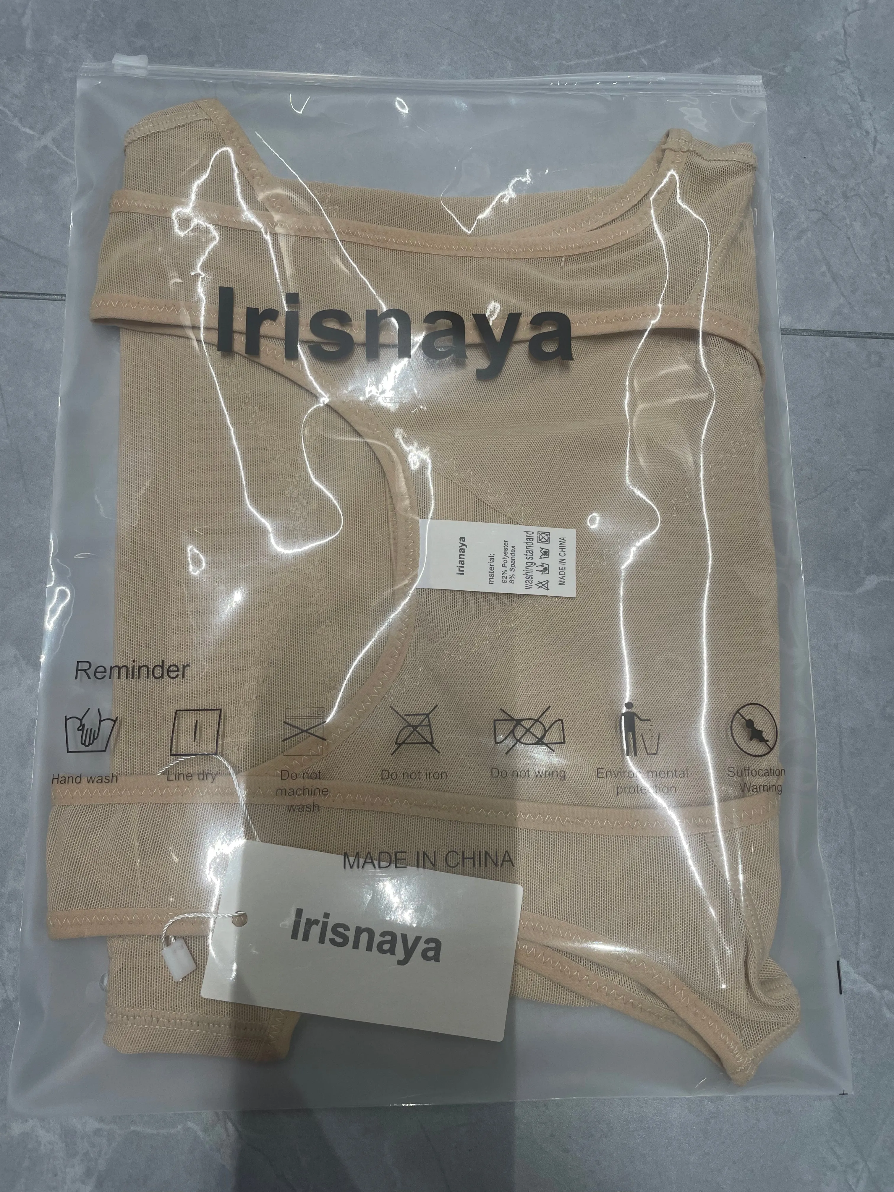 Irisnaya Women  Double Cross Tummy  Control  Shapewear Bodices [Lingerie]