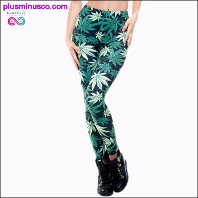 Jungle Marijuana Leaf Leggings