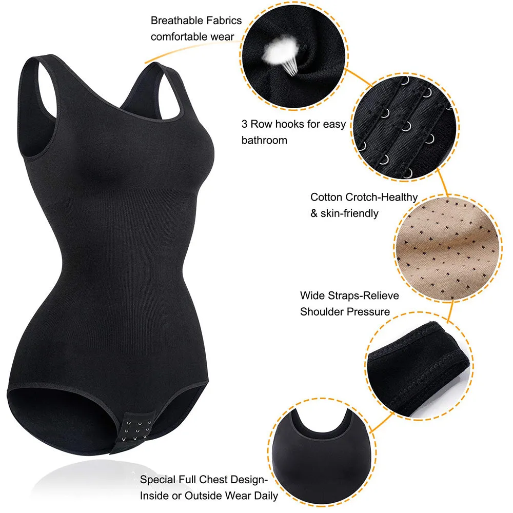 Junlan Women Seamless Round Neck Body Shapewear