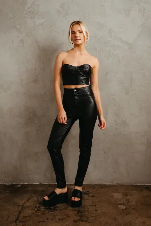 Kenny High-Rise Skinny Faux Leather Pants