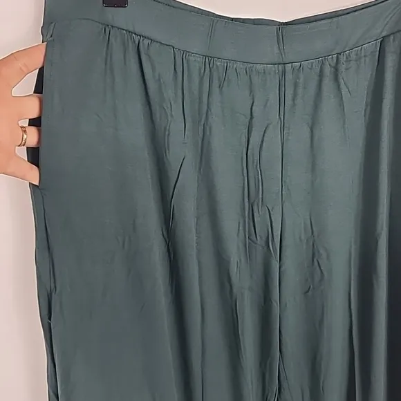 Kindred Bravely Women's Clea Bamboo Classic Long Sleeve Green Pajamas Set Sz 1X