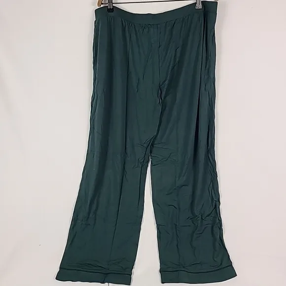 Kindred Bravely Women's Clea Bamboo Classic Long Sleeve Green Pajamas Set Sz 1X