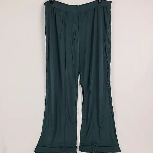 Kindred Bravely Women's Clea Bamboo Classic Long Sleeve Green Pajamas Set Sz 1X