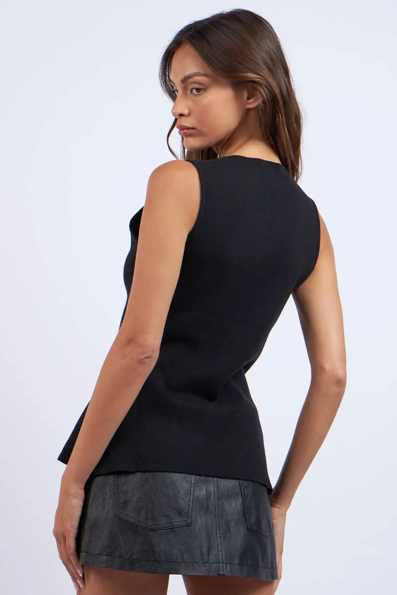 Knit A-Line Vest