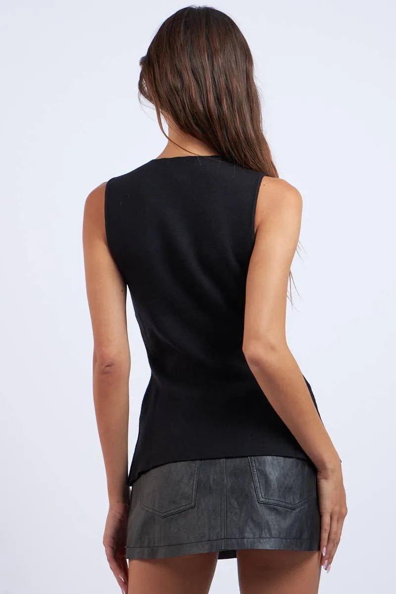 Knit A-Line Vest