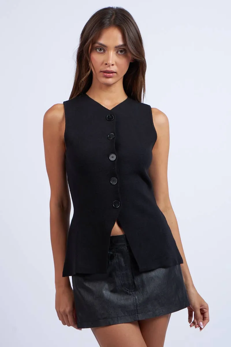 Knit A-Line Vest