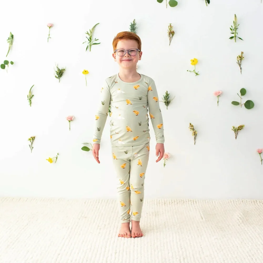 Kyte Baby Long Sleeve Pajamas in Aloe Chick