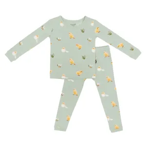 Kyte Baby Long Sleeve Pajamas in Aloe Chick