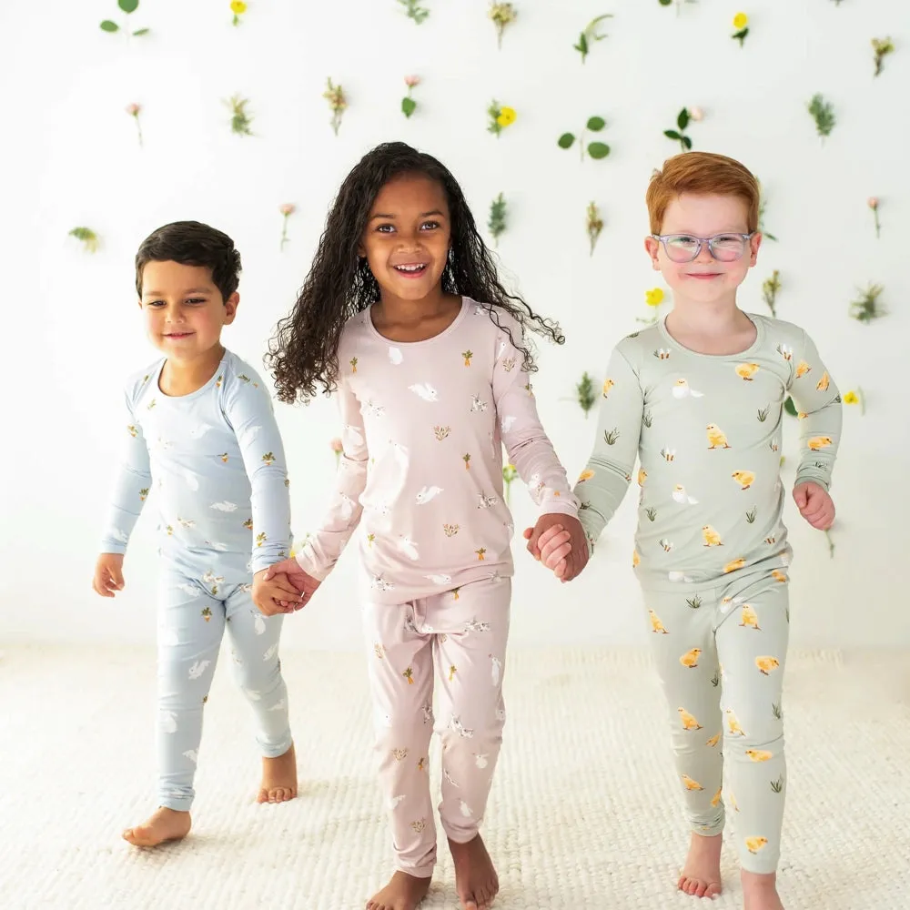 Kyte Baby Long Sleeve Pajamas in Ice Rabbit