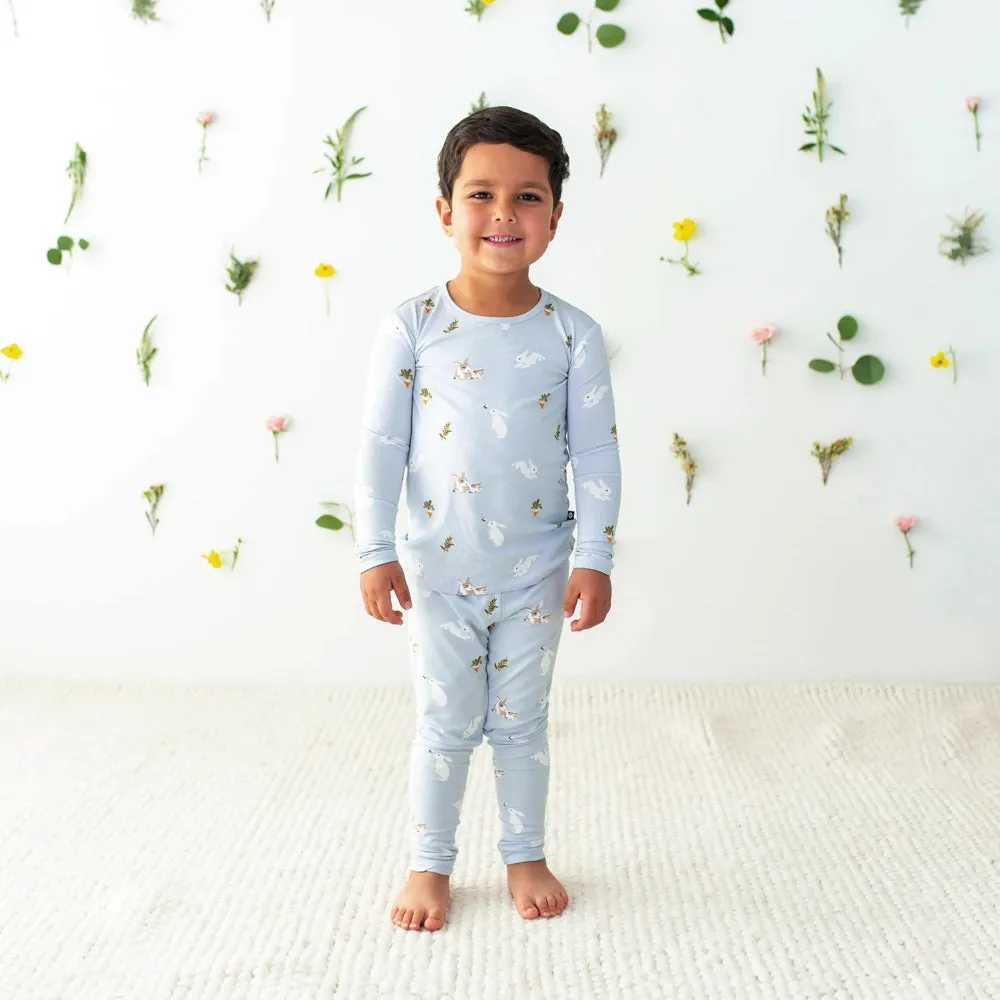 Kyte Baby Long Sleeve Pajamas in Ice Rabbit