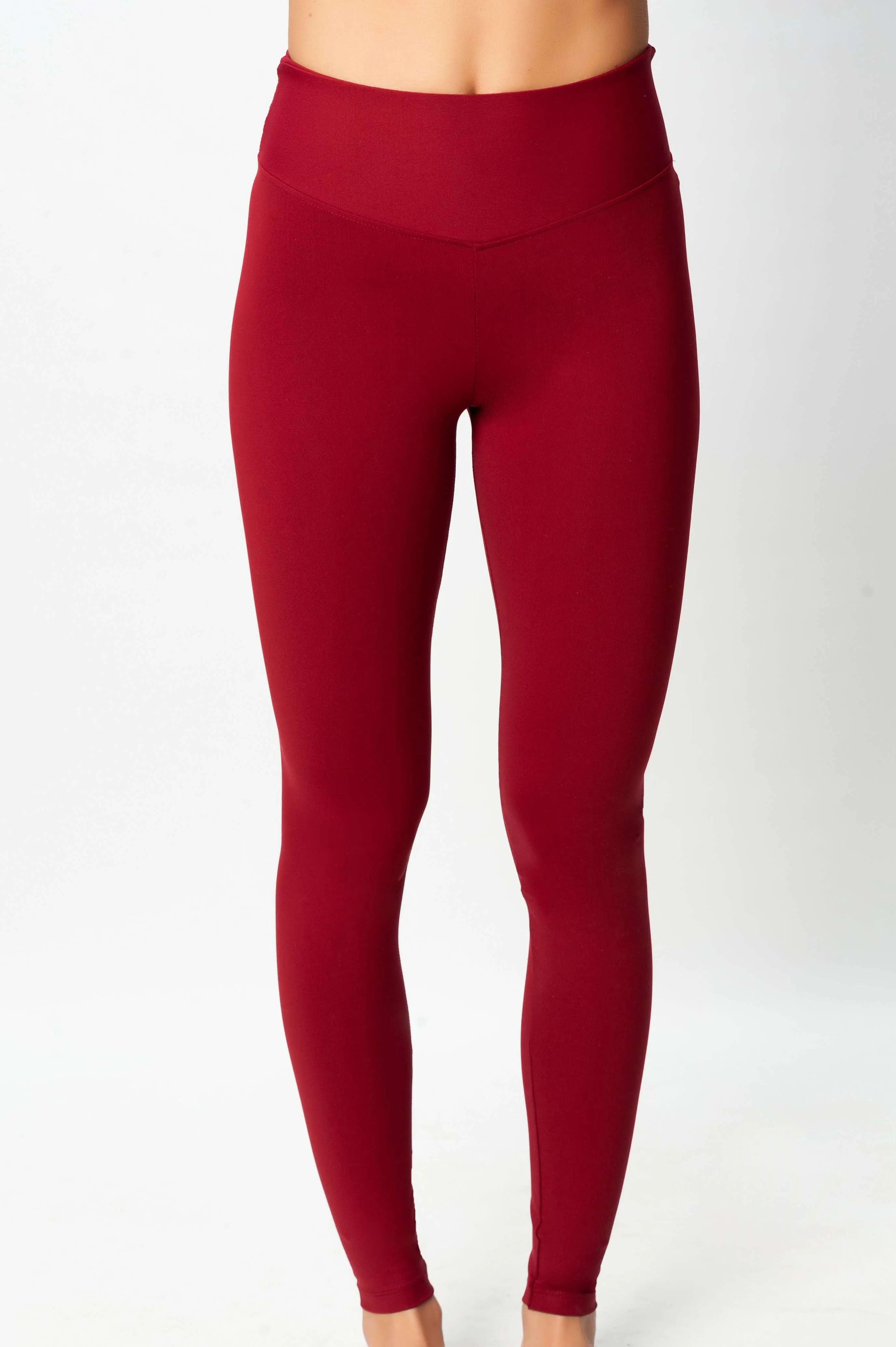 Leggins de Yoga color burdeos