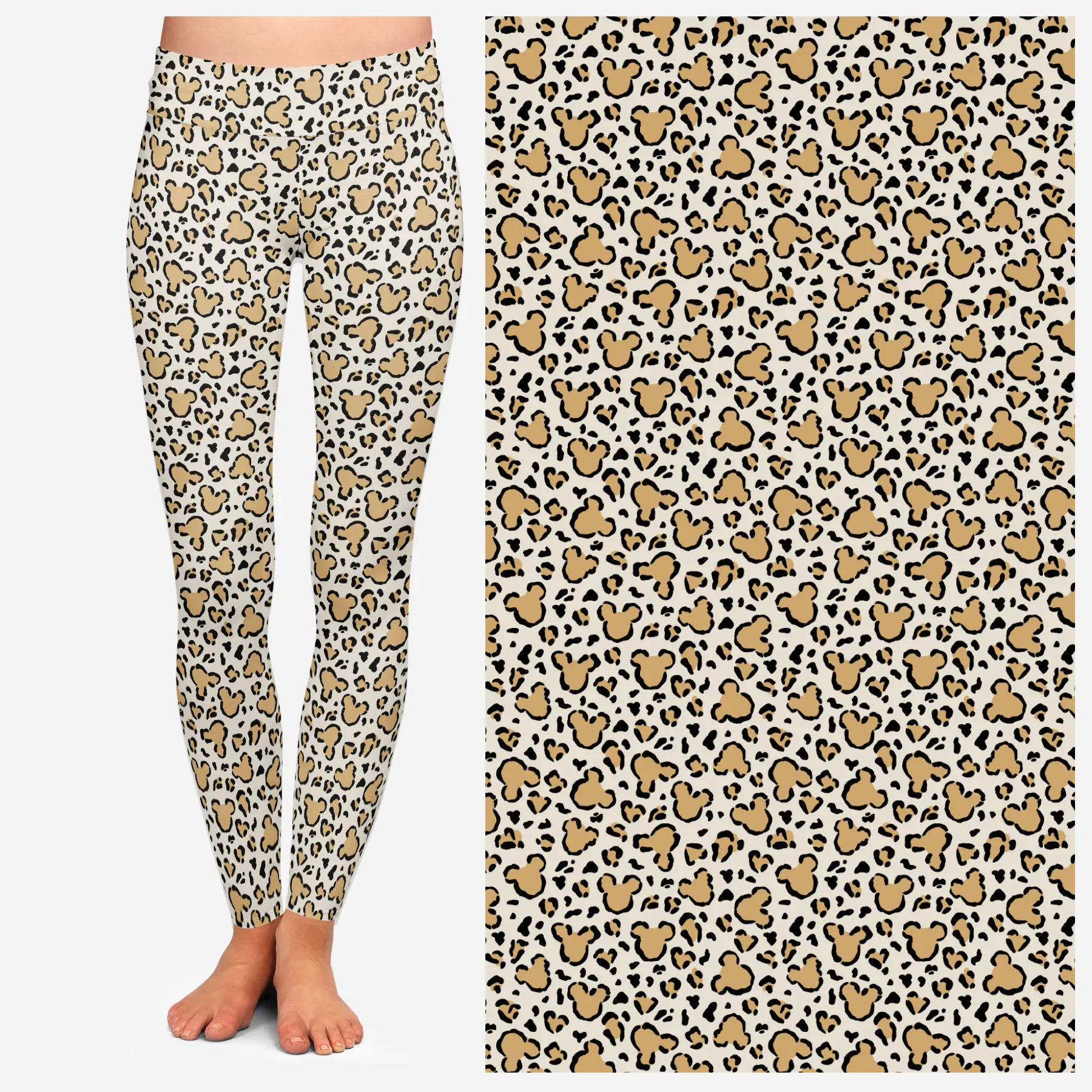 Leopard Mouse Leggings - Preorder