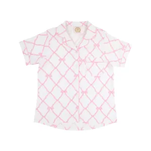 Let Me Lounge Short Sleeve Top (Women's) - Belle Meade Bow