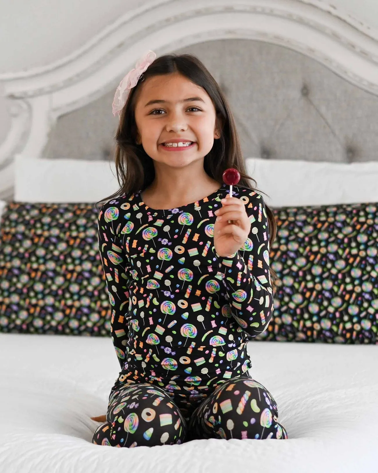 Lev Baby Ella Candy Toddler Lounge  Long Sleeve Two Piece Jammies Pajamas