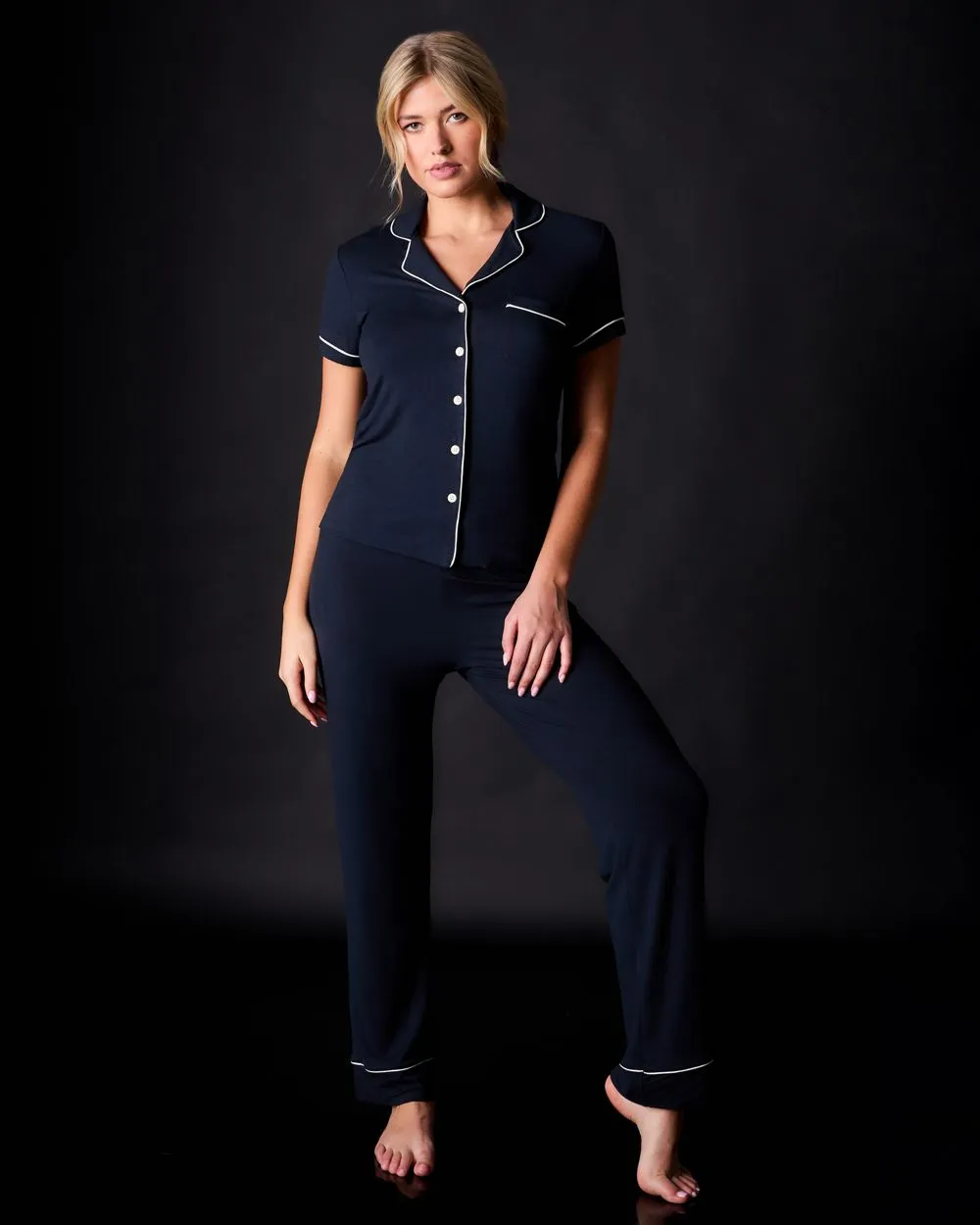 Lilly Short Sleeve & Pant Pajama Set
