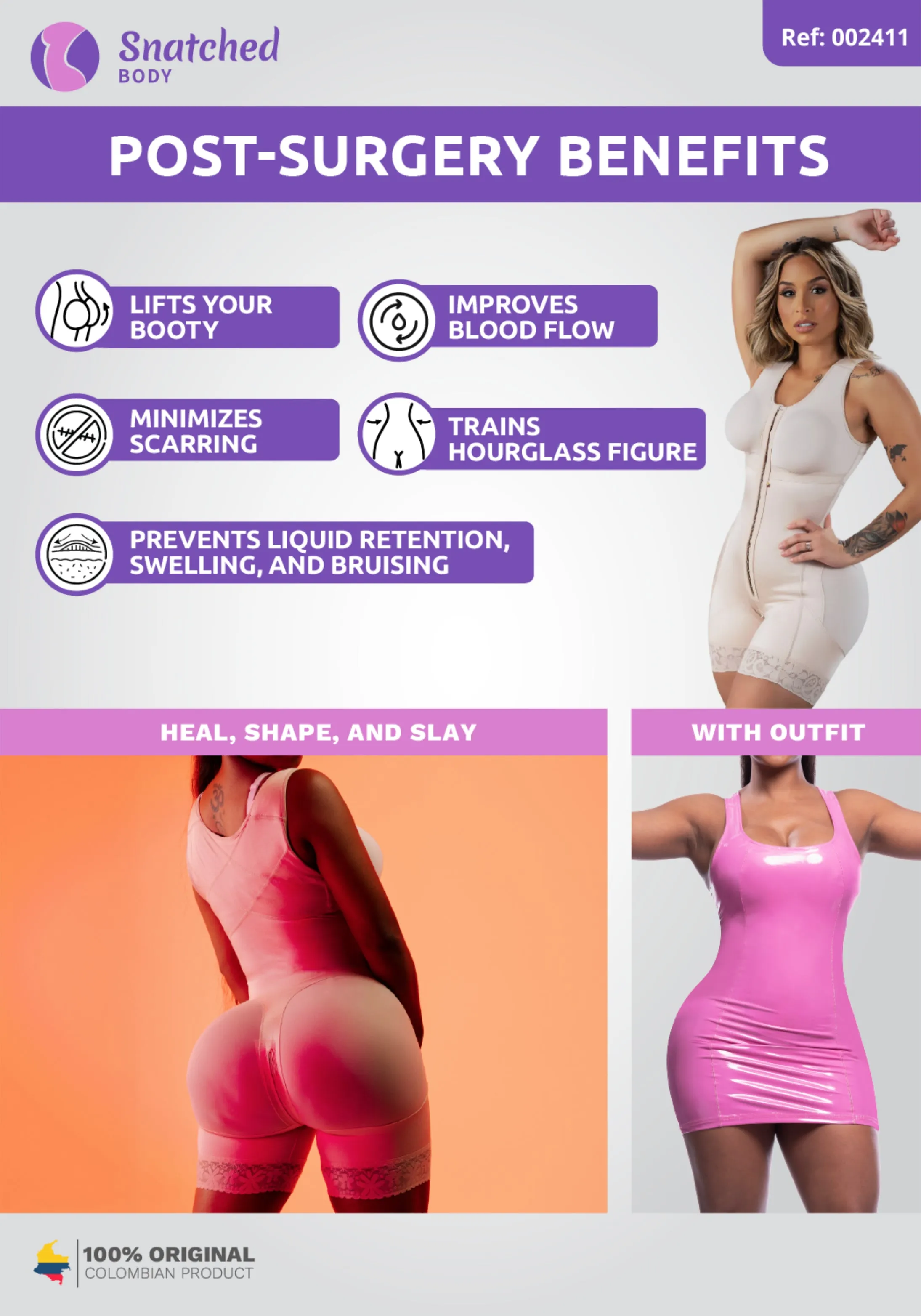 Lipo | Stage 2 Faja Colombiana Post-Op  | With Bra