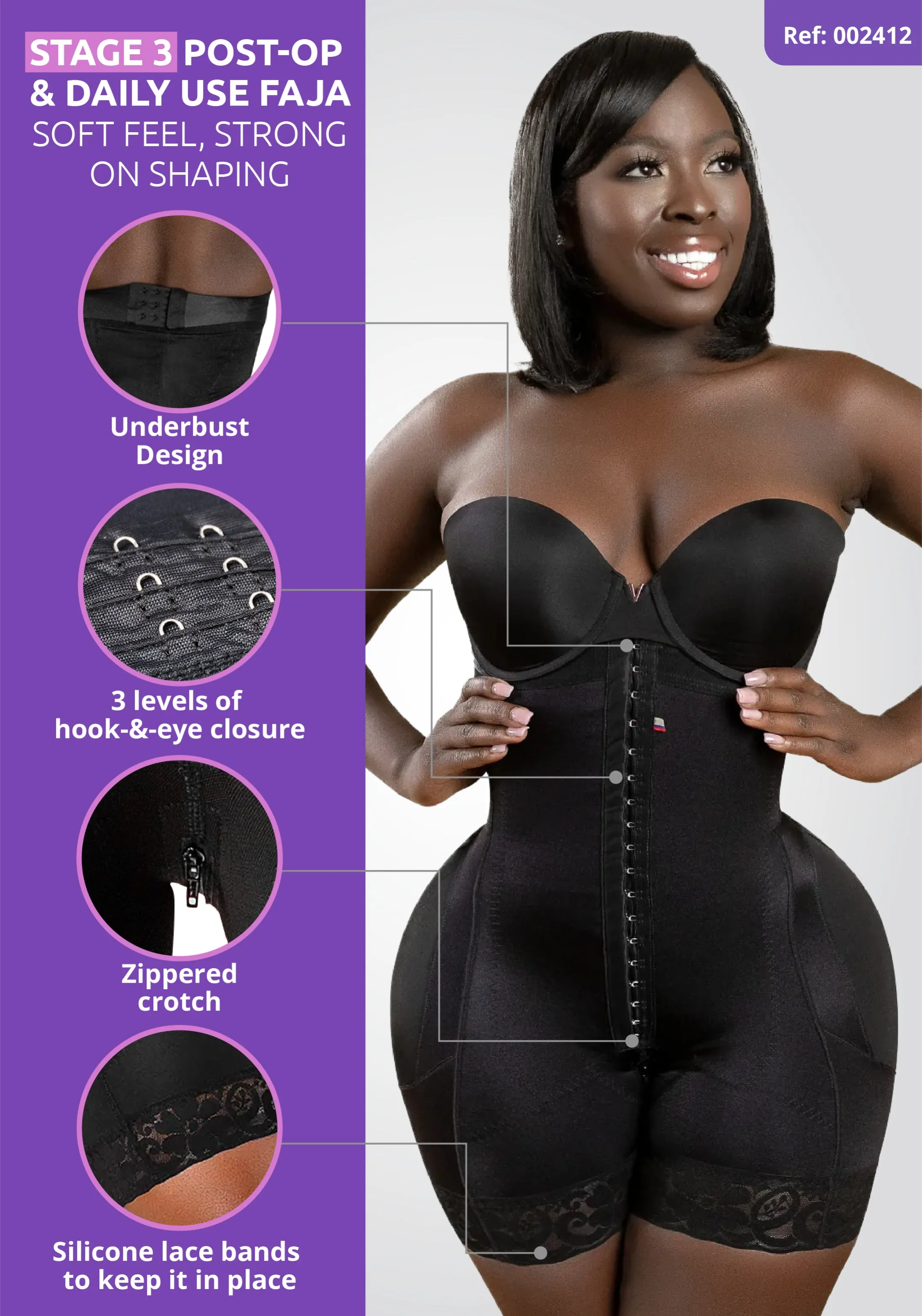 Lipo | Stage 3 Post-Op Faja Colombiana | Strapless