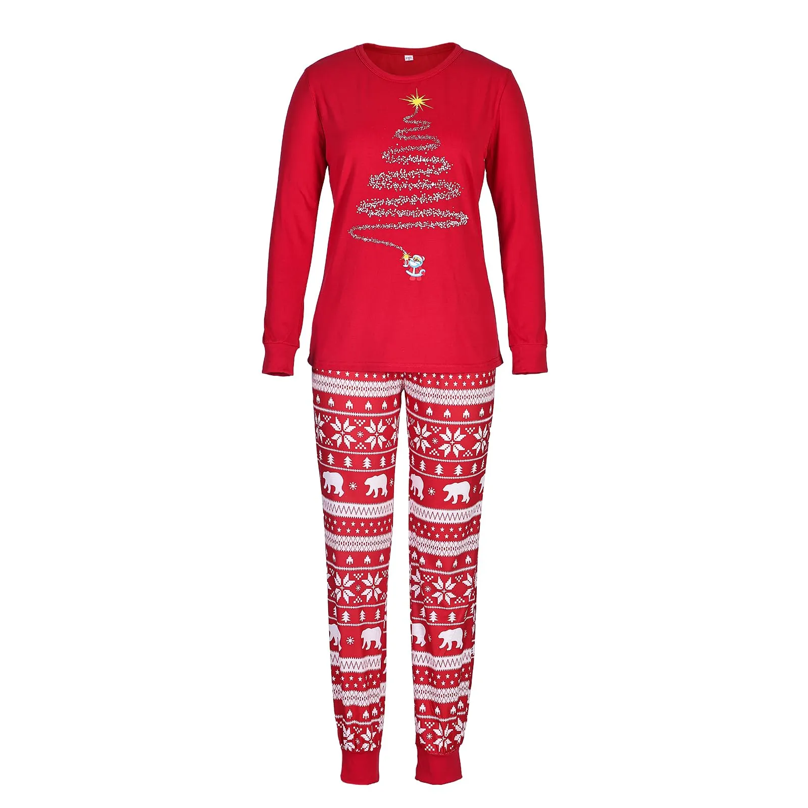 LOHILL Matching Christmas Pajamas Sets Matching Family Christmas PJs Xmas Printed Sleepwear Holiday Christmas Jammies