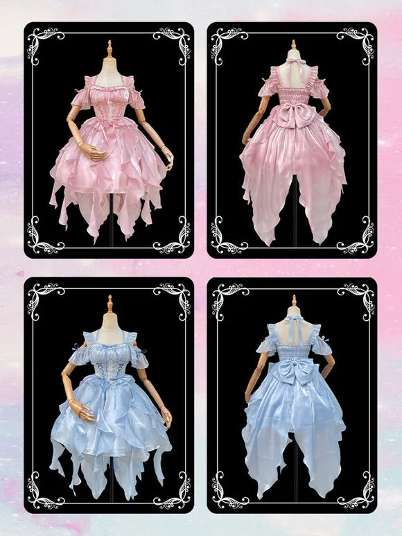 Lolita Dress Polyester Short Sleeves Lolita