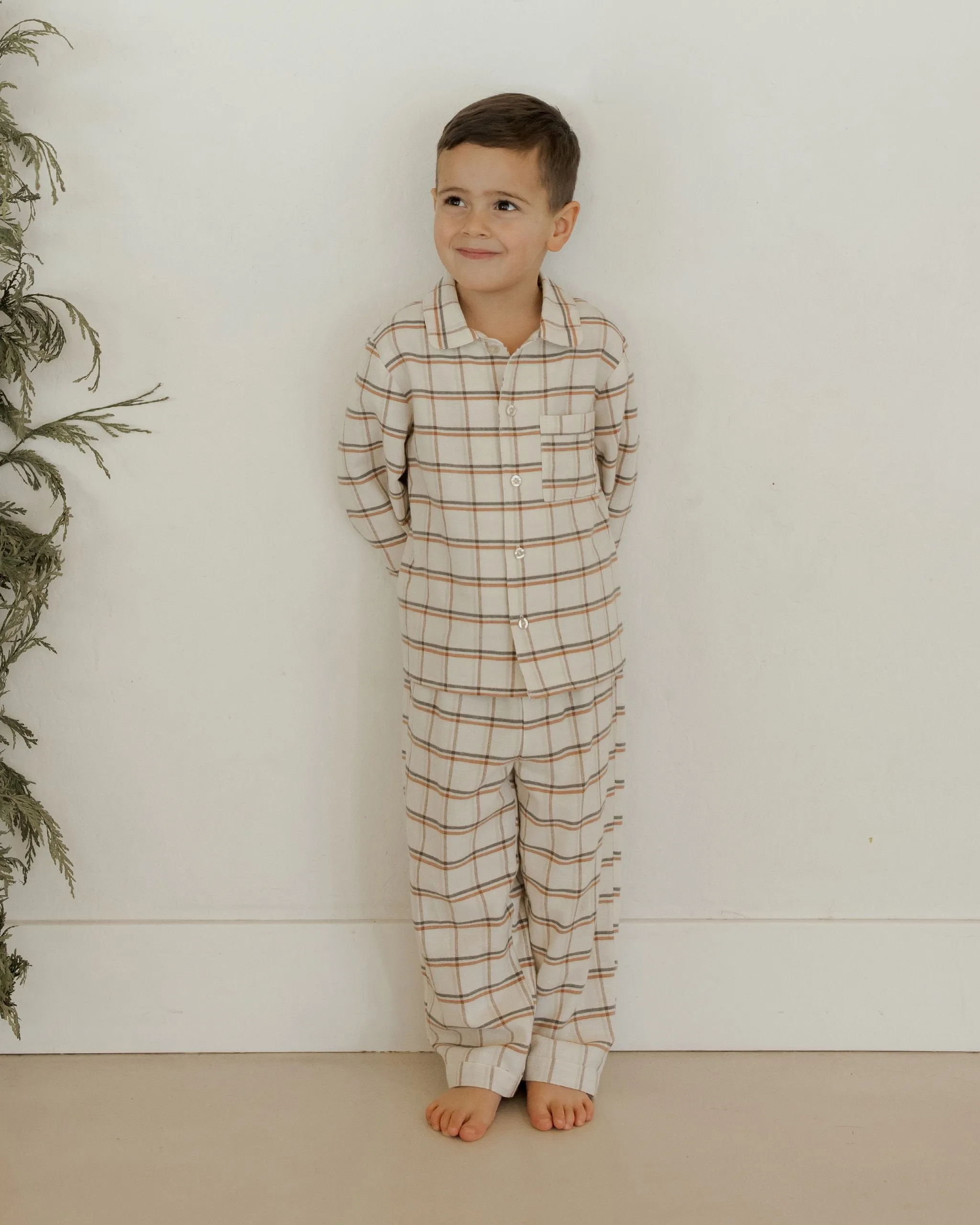 Long Sleeve Pajamas || Holiday Plaid